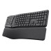 Trust Keyra Ergonomic multidevice wireless keyboard - Black
