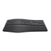Trust Keyra Ergonomic multidevice wireless keyboard - Black