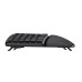 Trust Keyra Ergonomic multidevice wireless keyboard - Black