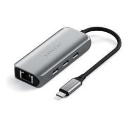 Satechi 4-in-1 - Docking station - USB-C 3.2 Gen 2 - 2.5GbE  1GbE