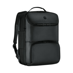 WENGER UrbanOne Travel Backpack, Laptop-Rucksack mit Klappöffnung, Notebook bis 15,6 Zoll, 33 l, Handgepäckgröße, Damen/Herren, Schwarz, 653888