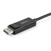 StarTech.com 3.3ft (1m) USB C to DisplayPort 1.4 Cable 8K 60Hz/4K - Bidirectional DP to USB-C or USB-C to DP Reversible Video Adapter Cable -HBR3/HDR/DSC - USB Type-C/Thunderbolt Monitor Cable