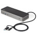 StarTech.com USB-C & USB-A Dock - Hybrid Universal Triple Monitor Laptop Docking Station DisplayPort & HDMI 4K 60Hz - 85W Power Delivery, 6x USB Hub, GbE, Audio - USB 3.1 Gen 2 10Gbps - TAA
