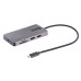 StarTech.com USB C Multiport Adapter, Dual HDMI Video, 4K 60Hz, 2Pt 5Gbps USB-A Hub, 100W Power Delivery Pass-Through/GbE/SD/MicroSD, 12