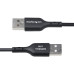 StarTech.com 3ft (1m) USB-A to USB-C Charging Cable, Charge & Sync, 3A, USB 2.0, TPE Jacket - Black USB Charging Cord