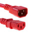 Microconnect PE040630RED power cable Red 3 m C14 coupler C13 coupler