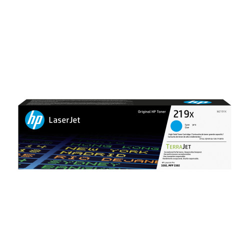 HP 219X High Yield Cyan Original LaserJet Toner Cartridge