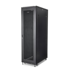 StarTech.com 4-Post 42U Server Rack Cabinet, 19" Data Rack Cabinet for Computer / AV / IT Equipment mount, Rack Server Enclosure with Casters, Full Size Industrial Network Storage
