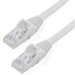 StarTech.com 50ft CAT6 Cable - White CAT6 Ethernet Cable - Gigabit Ethernet Wire - 250MHz 100W PoE RJ45 UTP CAT 6 Network/Patch Cord Snagless - Individually Tested