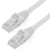 StarTech.com 50ft CAT6 Cable - White CAT6 Ethernet Cable - Gigabit Ethernet Wire - 250MHz 100W PoE RJ45 UTP CAT 6 Network/Patch Cord Snagless - Individually Tested
