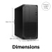 HP Z2 G9 Intel® Core™ i7 i7-14700 16 GB DDR5-SDRAM 1 TB SSD NVIDIA T1000 Windows 11 Pro Tower Workstation AI Workstation Black