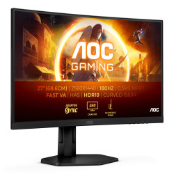 AOC G4 CQ27G4X computer monitor 68.6 cm (27") 2560 x 1440 pixels Quad HD LCD Black