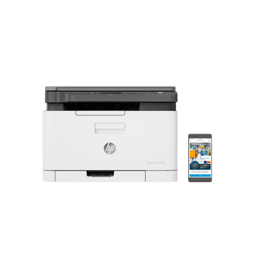HP Laser 178nw Wireless Multifunction Color Printer, Copier, Scanner; Duplex