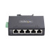StarTech.com 5-Port Unmanaged Industrial Network Switch, 100/1000 Ethernet, DIN Rail/Wall-Mountable, Rugged IP30 Gigabit Switch, -40F-167F, 9~60V DC, TAA Compliant
