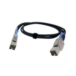 QNAP CAB-PCIE10M-8644-4X Serial Attached SCSI (SAS) cable 1 m Black