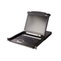 ATEN 8-Port 19" LCD KVM Switch (USB - PS/2 VGA) with USB Peripheral port