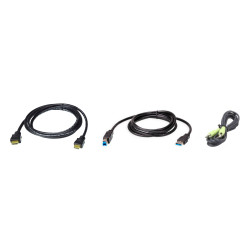 ATEN 2L-7D02UHX3 KVM cable Black 1.8 m