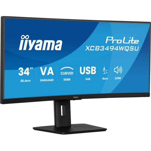 iiyama ProLite XCB3494WQSU-B1 computer monitor 86.4 cm (34