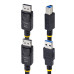 StarTech.com 6ft (1.8m) DisplayPort and USB 5Gbps KVM Cable, 4K 60Hz, Universally Compatible DP 1.2/USB 3.0 Combo Cable for KVM Switches