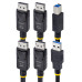 StarTech.com 6ft (1.8m) Dual-DisplayPort and USB 5Gbps KVM Cable, 4K 60Hz, Universally Compatible DP 1.2/USB 3.0 Combo Cable for Dual-Monitor KVM Switches