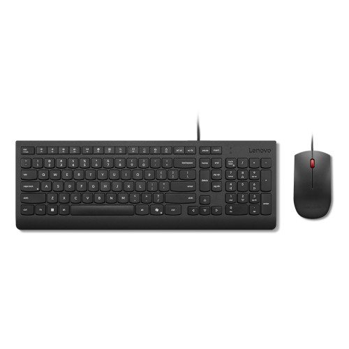 Lenovo KB MICE_BO Essencial WR KBMS GB A1 keyboard Mouse included Universal USB UK English Black