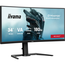 iiyama G-MASTER GCB3484WQSU-B1 computer monitor 86.4 cm (34") 3440 x 1440 pixels UltraWide Quad HD LED Black