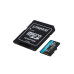 Kingston Technology 128GB microSDXC Canvas Go Plus Gen4 200MB/s A2 U3 V30 Card + Adapter