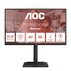 AOC 24E4U computer monitor 60.5 cm (23.8") 1920 x 1080 pixels Full HD LED Black
