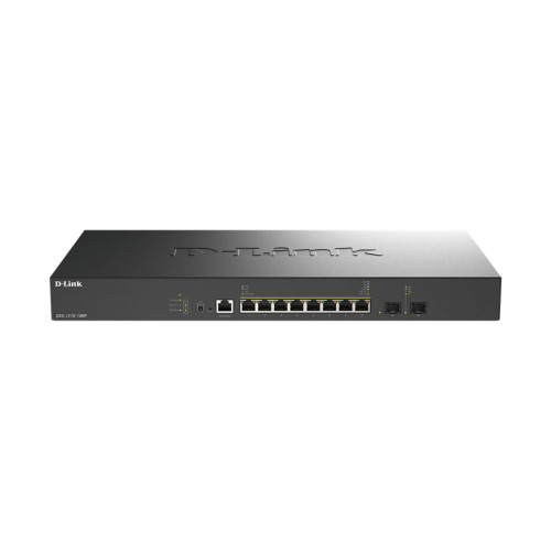 D-Link DXS-1210-10MP 10-Port 10G Multi-Gigabit PoE++ Smart Managed Switch with 2 x 10G SFP+ Ports