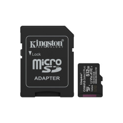 Kingston Technology 512GB microSDXC Canvas Select Plus Gen3 150MB/s A1 Card + Adapter