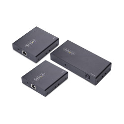 StarTech.com 2-Port HDMI Extender and Splitter Over CAT6, 4K 60Hz, Up to 230ft (70m), 1x2 HDMI over Ethernet Distribution Kit with IR and Power Over Cable