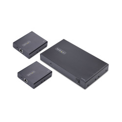 StarTech.com 4-Port HDMI Extender and Splitter Over CAT6, 4K 60Hz, Up to 230ft (70m), 1x4 HDMI over Ethernet Distribution Kit with IR and Power Over Cable