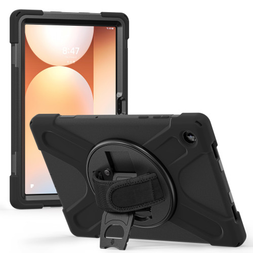 Techair TAXSGA044H Samsung Tab A11+ military grade drop protection rugged case with hand strap