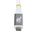 StarTech.com 1m (3ft) USB4 Cable, 80Gbps, USB-IF Certified USB-C Cable, 240W PD, 8K 120Hz/4K 240Hz DP2.1 DP80, TPE Jacket, Thunderbolt 4 Compatible - White USB-C Cord