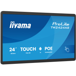 iiyama TW2424AS-B3P Signage Display Interactive flat panel 60.5 cm (23.8") Wi-Fi 450 cd/m² Full HD Black Touchscreen Built-in processor Android 24/7
