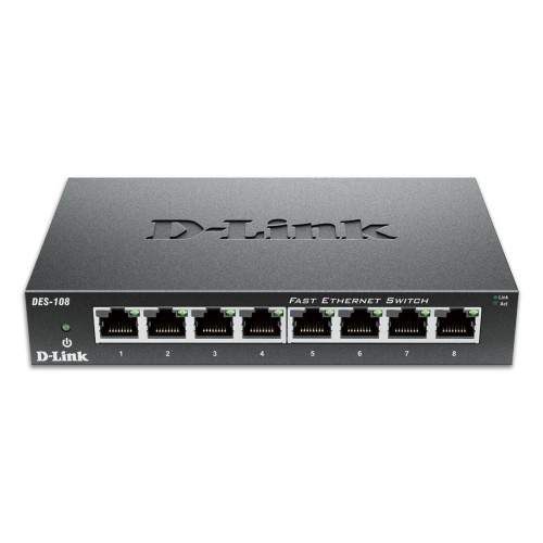 D-Link 8-Port Fast Ethernet Unmanaged Desktop Switch