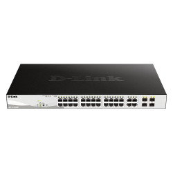 D-Link 28-Port Gigabit PoE Smart Managed Switch including 4 Combo Ports