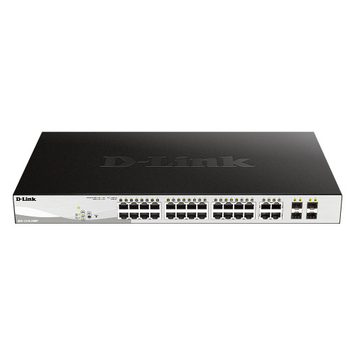 D-Link 28-Port Gigabit PoE Smart Managed Switch including 4 Combo Ports