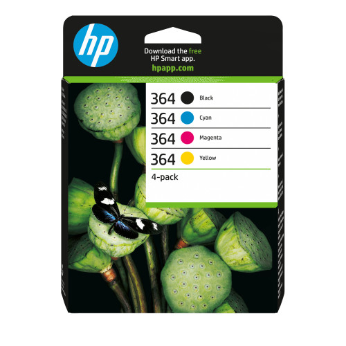 HP 364 4-pack Black/Cyan/Magenta/Yellow Original Ink Cartridges