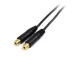 StarTech.com 6in Stereo Splitter Cable - 3.5mm Male to 2x 3.5mm Female