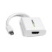 StarTech.com Mini DisplayPort to HDMI Adapter - mDP to HDMI Video Converter - 1080p - Mini DP or Thunderbolt 1/2 Mac/PC to HDMI Monitor/Display/TV - Passive mDP 1.2 to HDMI Dongle - White
