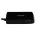 StarTech.com Portable 4 Port SuperSpeed Mini USB 3.0 Hub - Black~Portable 4 Port SuperSpeed Mini USB 3.0 Hub - 5Gbps - Black