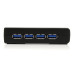StarTech.com 4 Port Black SuperSpeed USB 3.0 Hub