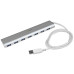 StarTech.com 7-Port USB Hub, USB A to 7x USB-A Ports, USB 5Gbps, Rugged Design, Bus or Self-Powered, Portable Laptop USB 3.0 Hub Expansion with Power Supply