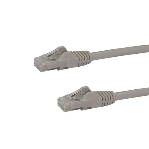 StarTech.com 5m CAT6 Ethernet Cable - Grey CAT 6 Gigabit Ethernet Wire -250MHz 100W PoE RJ45 UTP Network/Patch Cord Snagless w/Strain Relief Individually Tested