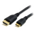 StarTech.com 2m Mini HDMI to HDMI Cable with Ethernet - 4K 30Hz High Speed Mini HDMI to HDMI Adapter Cable - Mini HDMI Type-C Device to HDMI Monitor/Display - Durable Video Converter Cord