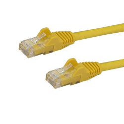 StarTech.com 1m CAT6 Ethernet Cable - Yellow CAT 6 Gigabit Ethernet Wire -250MHz 100W PoE RJ45 UTP Network/Patch Cord Snagless w/Strain Relief Individually Tested