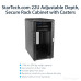 StarTech.com 4-Post 22U Server Rack Cabinet, Lockable 19