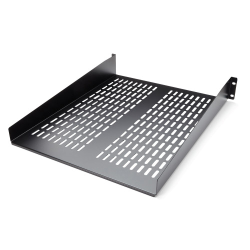 StarTech.com 2U Server Rack Shelf - Universal Vented Rack Mount Cantilever Tray for 19