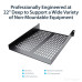 StarTech.com 2U Server Rack Shelf - Universal Vented Rack Mount Cantilever Tray for 19